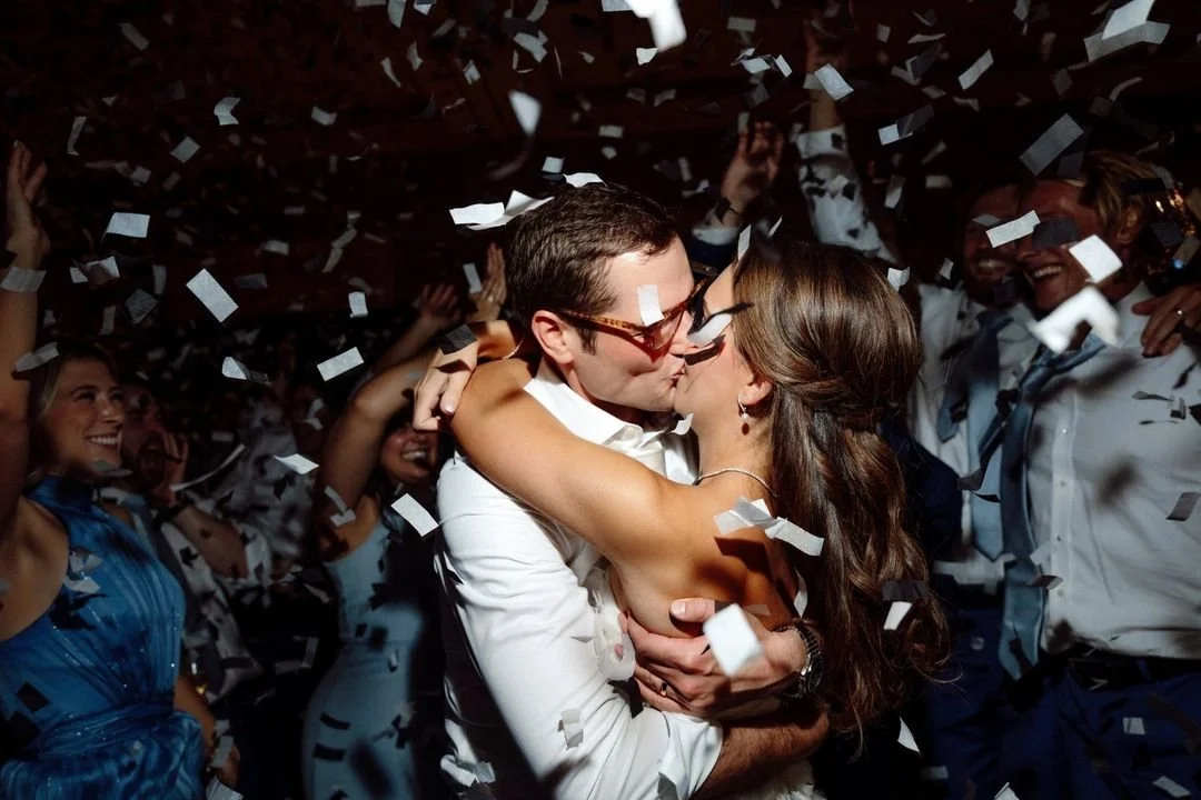Bridal fashion styling — Miami wedding confetti