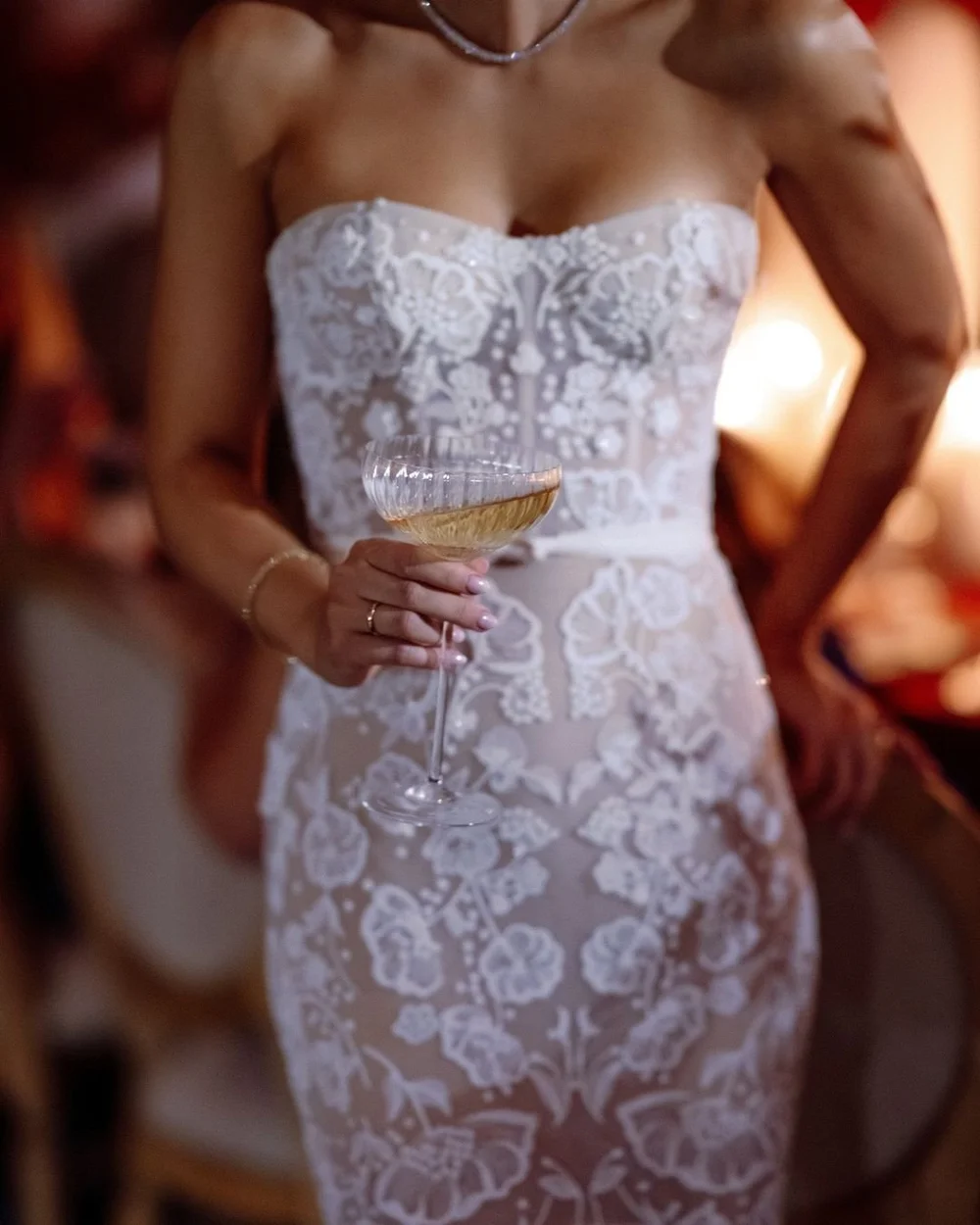 Bridal fashion styling — Miami gown detail