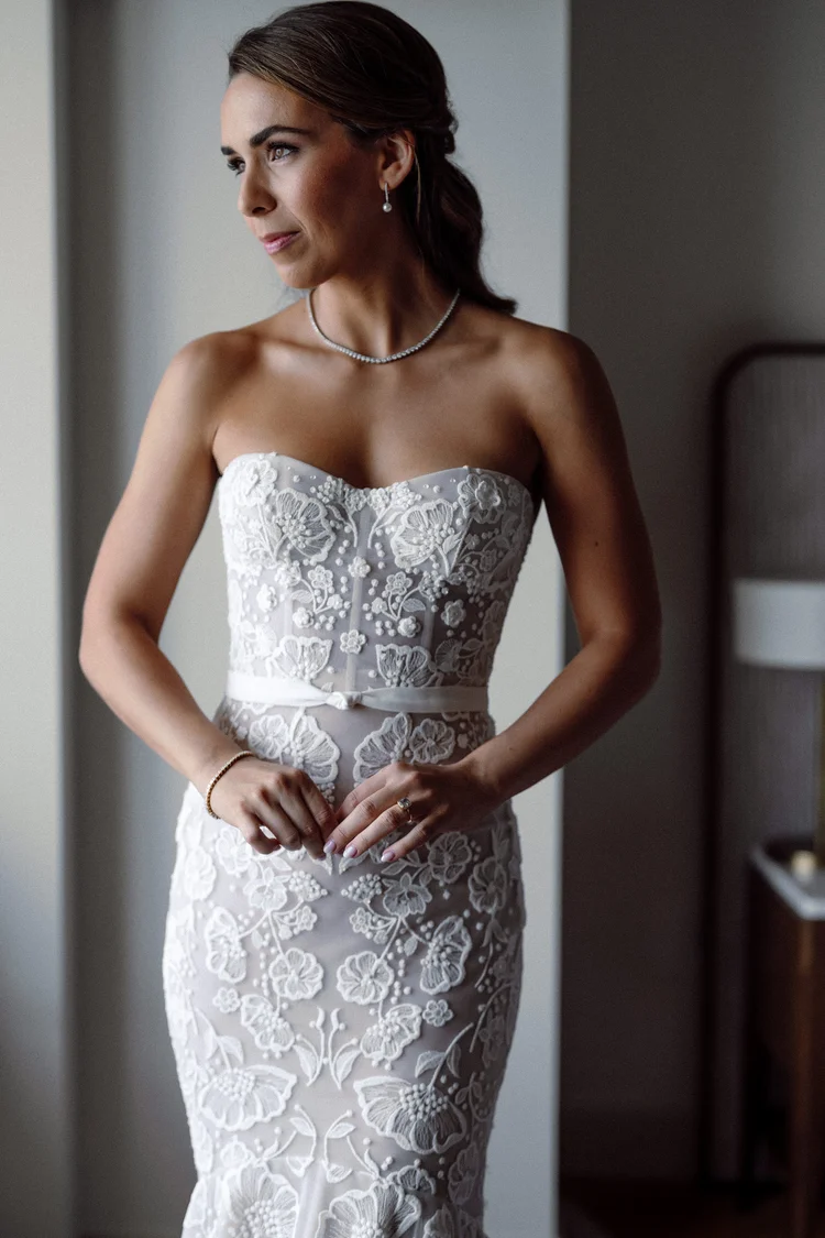 Bridal fashion styling — Miami wedding portrait