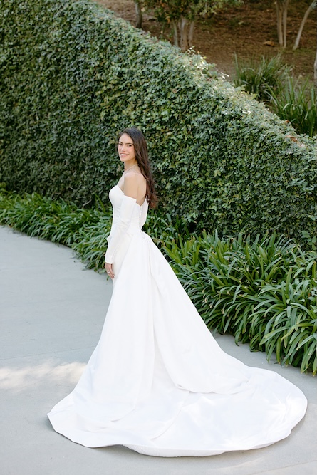 Lihi Hod bridal gown styled by Sam Ruiz — Skirball Cultural Center, Los Angeles