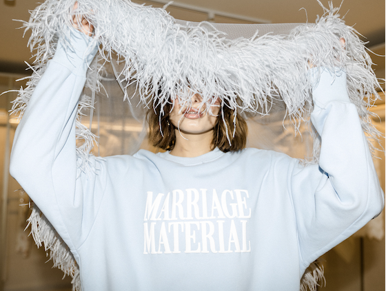 Editorial — Bride Merch LOHO feather veil
